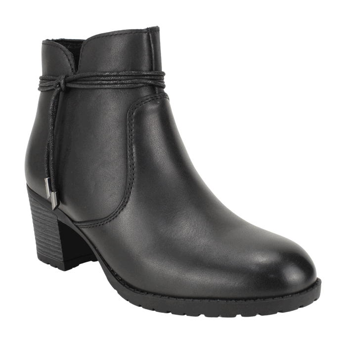 BOTIN PALM TIRAS CUERO NEGRO - 2