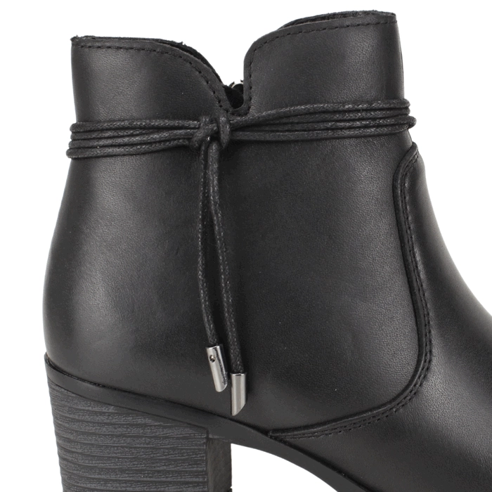 BOTIN PALM TIRAS CUERO NEGRO - 4