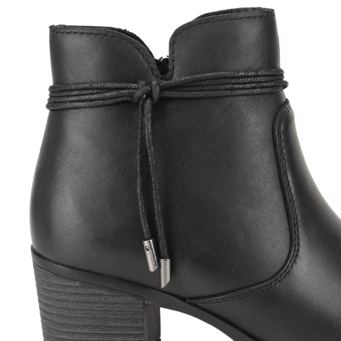 BOTIN PALM TIRAS CUERO NEGRO - 4