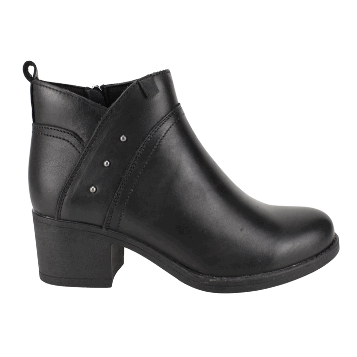 BOTIN PALM TACHAS CUERO NEGRO