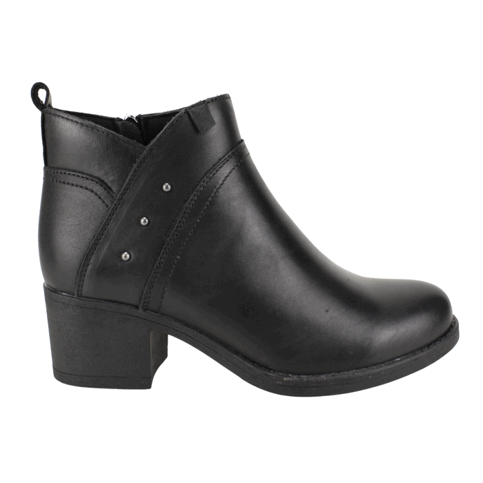 BOTIN PALM TACHAS CUERO NEGRO - 1
