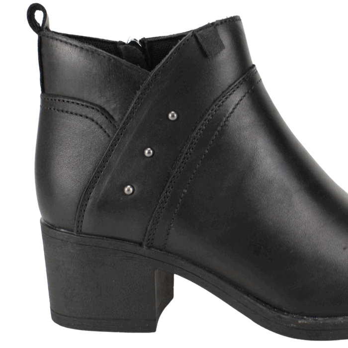 BOTIN PALM TACHAS CUERO NEGRO - 4