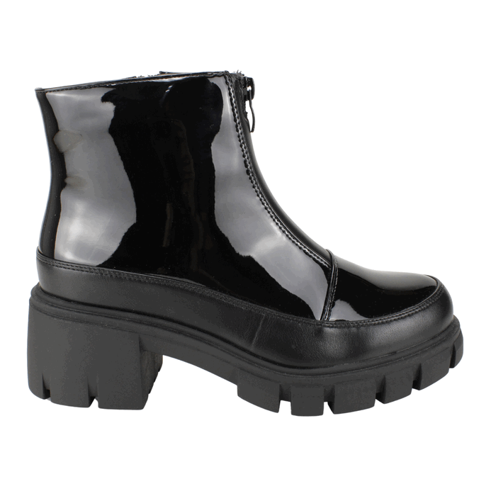BOTIN NEW WALK BRILLANTE NEGRO - 1