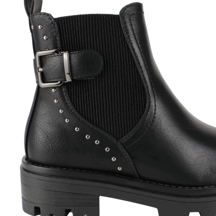 BOTIN NEW WALK TACHAS Y CORREA NEGRO - 4