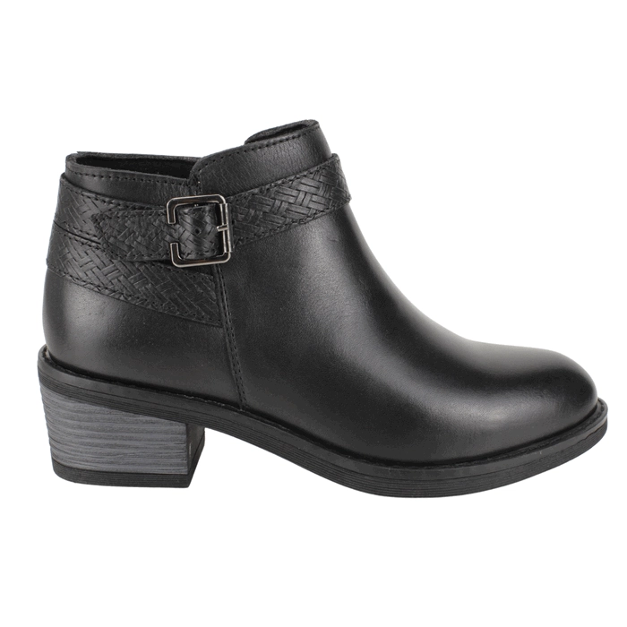BOTIN PALM CORREA CUERO NEGRO - 1