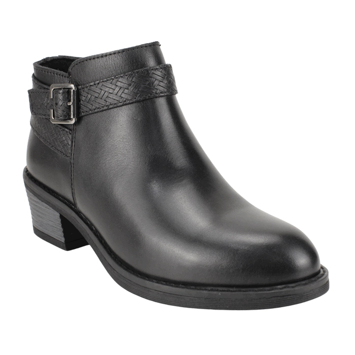 BOTIN PALM CORREA CUERO NEGRO - 2