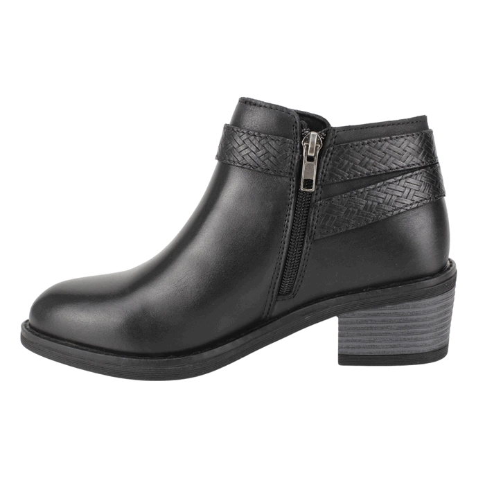 BOTIN PALM CORREA CUERO NEGRO - 3