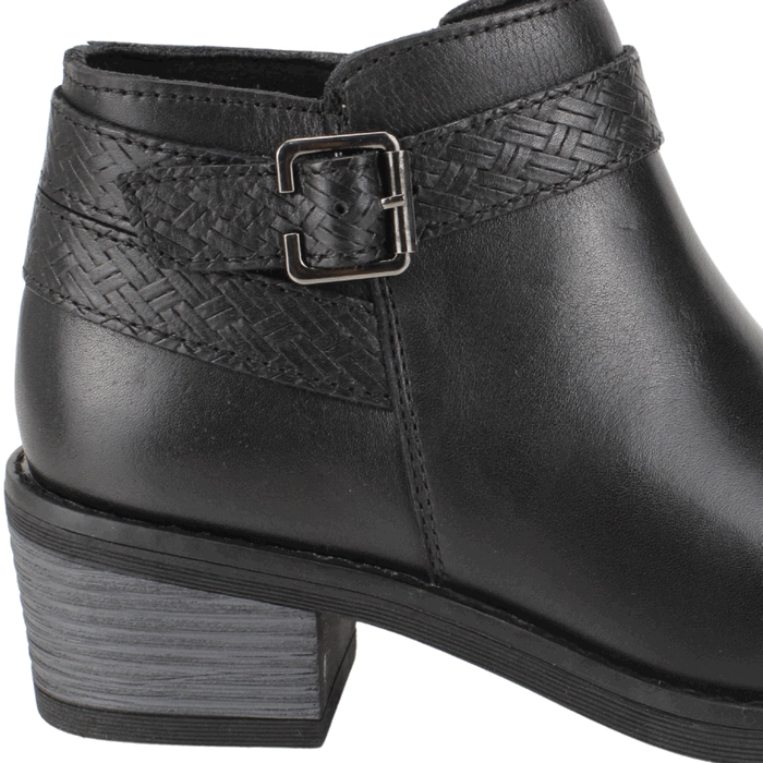 BOTIN PALM CORREA CUERO NEGRO - 4