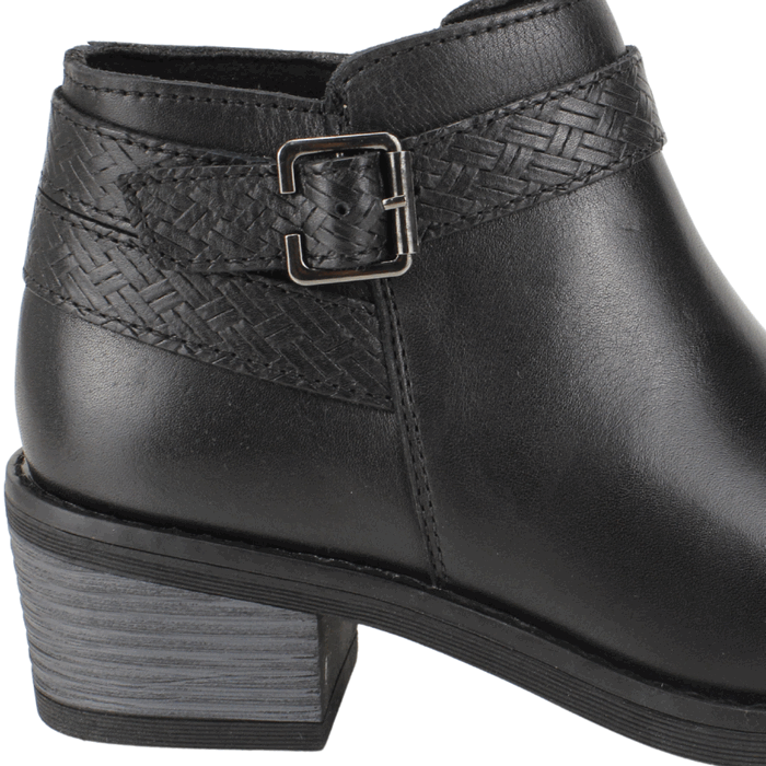 BOTIN PALM CORREA CUERO NEGRO - 4
