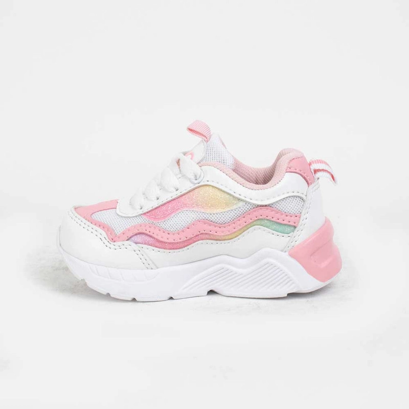 ZAPATILLA NAT GEO KIDS ARCOIRIS ROSA - 3