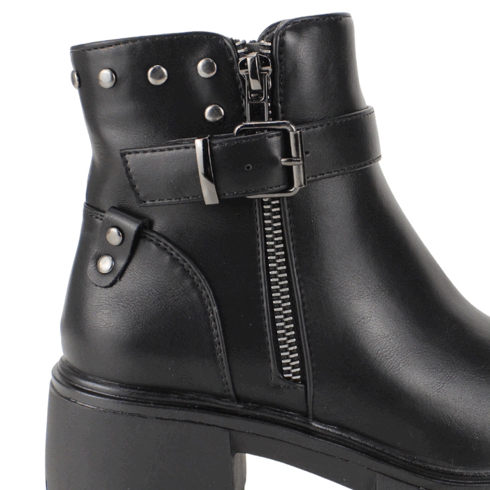 BOTIN AGUA DE COCO MILITAR NEGRO - 4