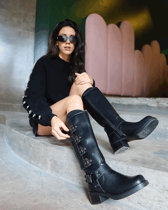 BOTA AGUA DE COCO BIKER NEGRA - 2