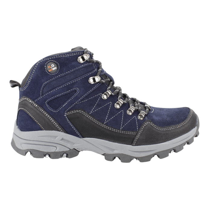 BOTIN NAT GEO OUTDOOR CUERO REFORZADO AZUL MARINO - 1