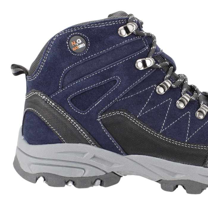 BOTIN NAT GEO OUTDOOR CUERO REFORZADO AZUL MARINO - 4