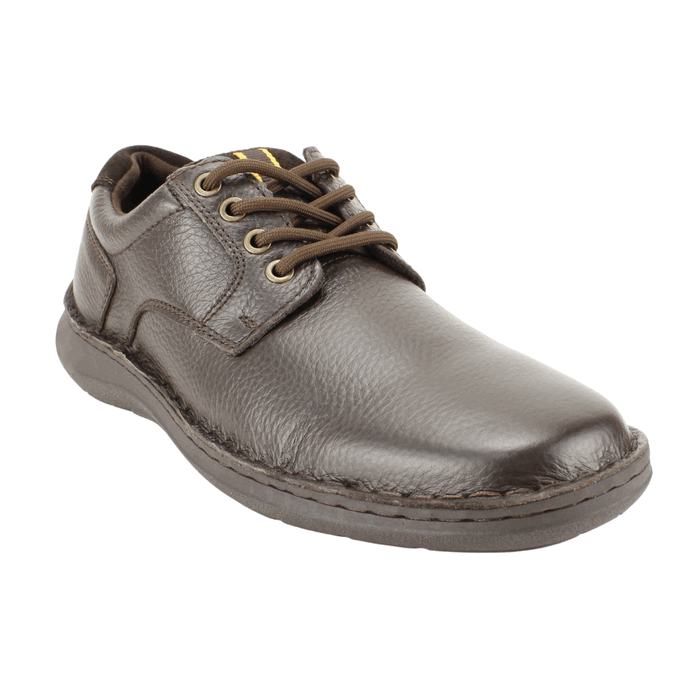 ZAPATO NAT GEO CUERO TEXTURAS CAFE - 2