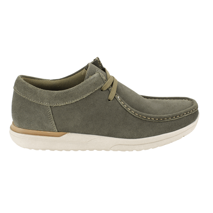 ZAPATO NAT GEO CASUAL GAMUZA VERDE PETROLEO - 1