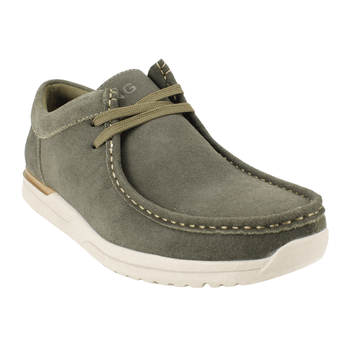 ZAPATO NAT GEO CASUAL GAMUZA VERDE PETROLEO - 2