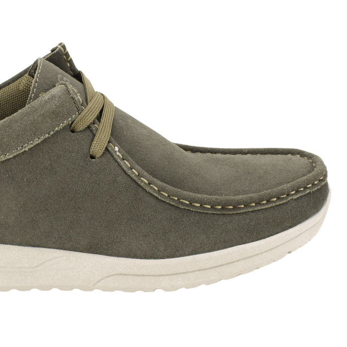 ZAPATO NAT GEO CASUAL GAMUZA VERDE PETROLEO - 4