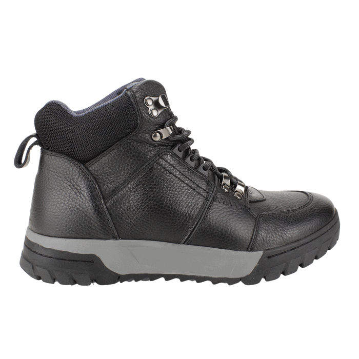 BOTIN NAT GEO OUTDOOR CUERO TEXTURADO NEGRO - 1
