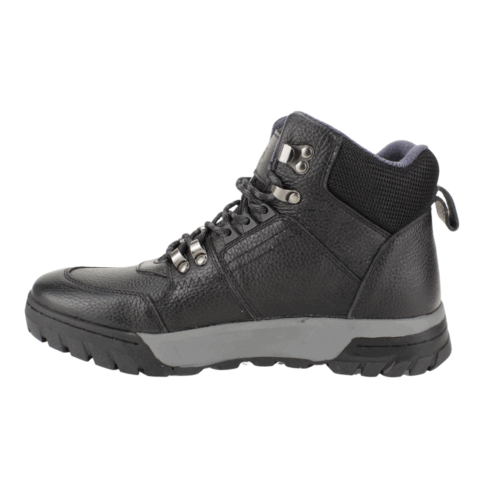 BOTIN NAT GEO OUTDOOR CUERO TEXTURADO NEGRO - 3