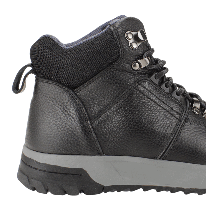 BOTIN NAT GEO OUTDOOR CUERO TEXTURADO NEGRO - 4