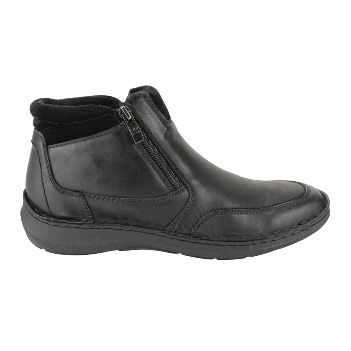 BOTIN NAT GEO DOBLE CIERRE CUERO NEGRO - 1