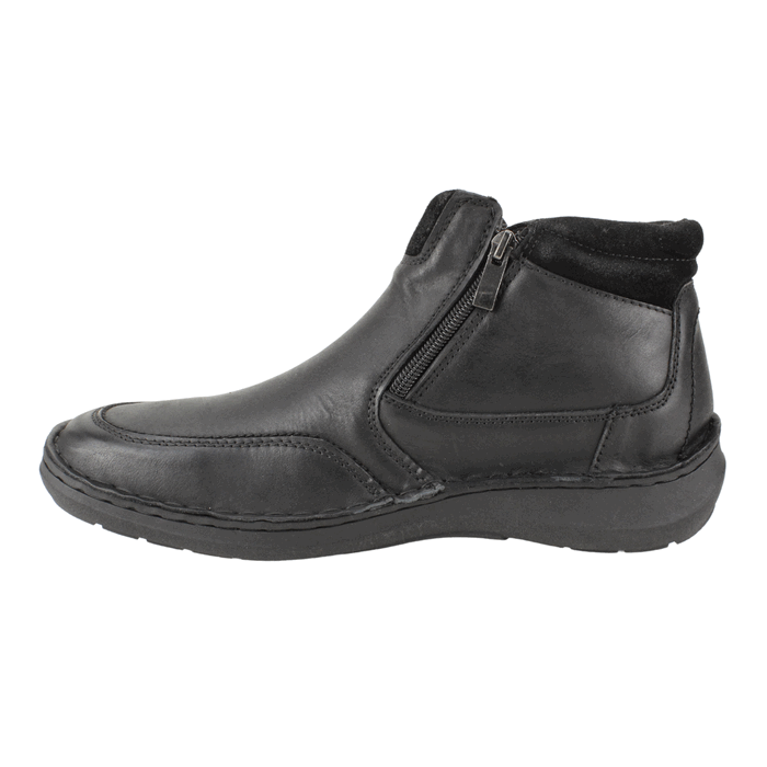 BOTIN NAT GEO DOBLE CIERRE CUERO NEGRO - 3