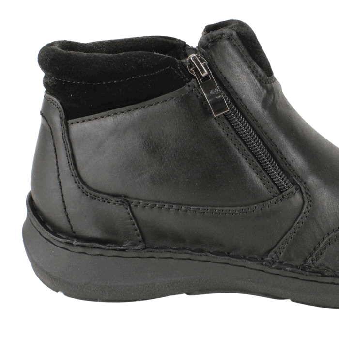 BOTIN NAT GEO DOBLE CIERRE CUERO NEGRO - 4