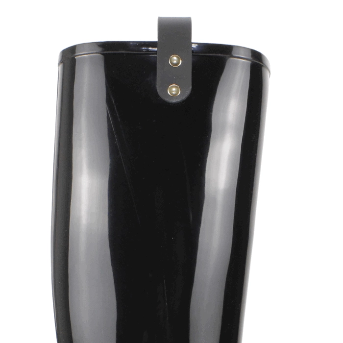 BOTA DE AGUA NEW WALK NEGRO BRILLANTE - 4