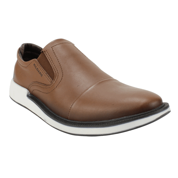 ZAPATO KILDARE CUERO MARRON SLIP ON - 2