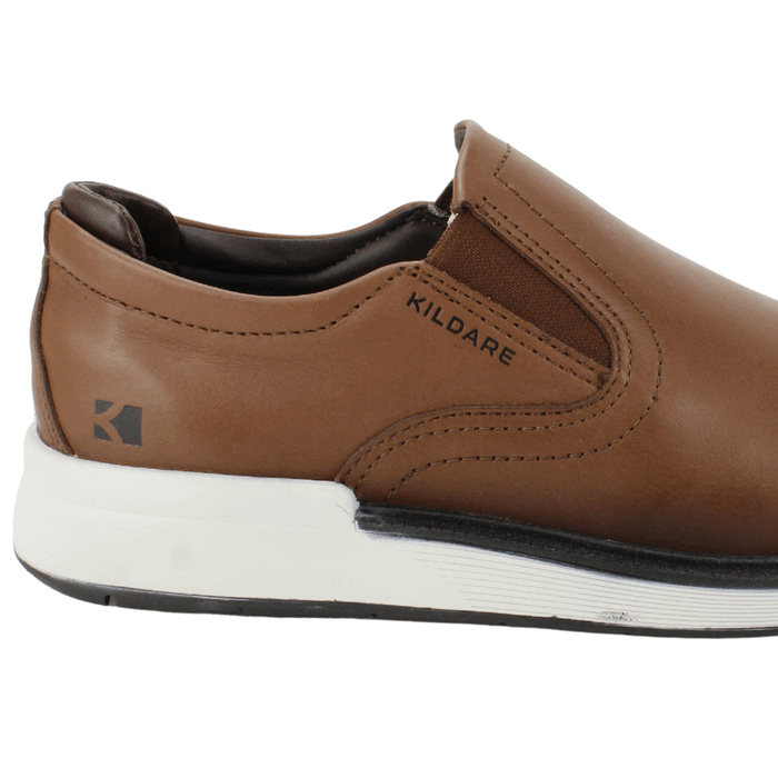 ZAPATO KILDARE CUERO MARRON SLIP ON - 4