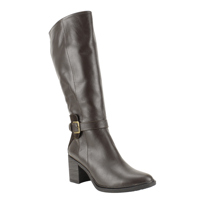 BOTA EXS DE CUERO BROCHE CAFE - 2