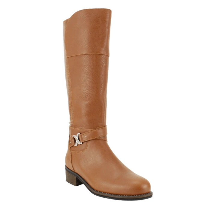 BOTA EXS CUERO LARGA CAMEL - 2