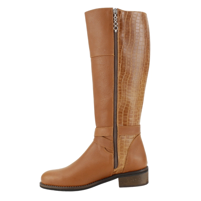 BOTA EXS CUERO LARGA CAMEL - 3