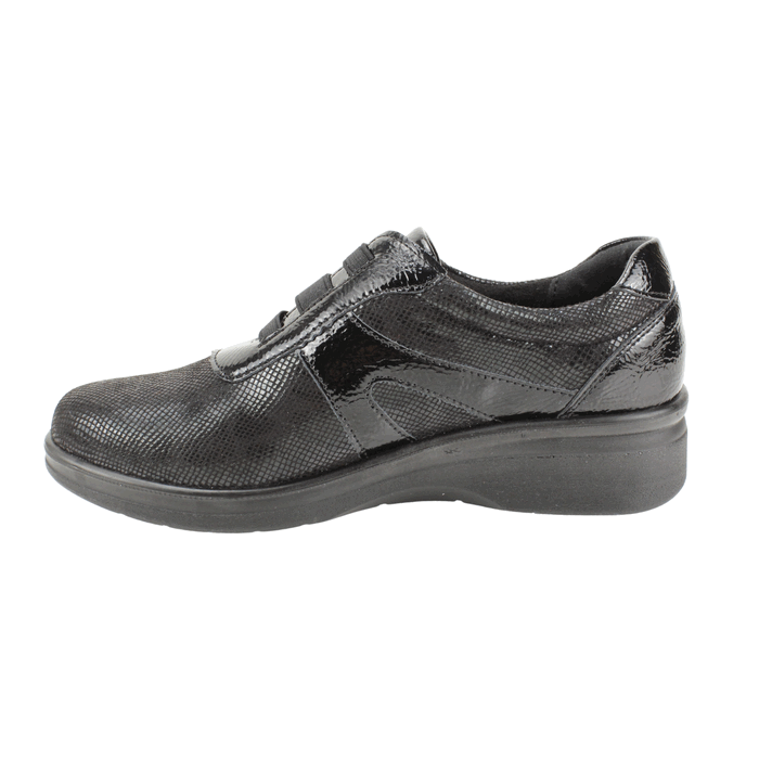 ZAPATILLA NEW WALK SLIP ON REPTIL NEGRA - 3
