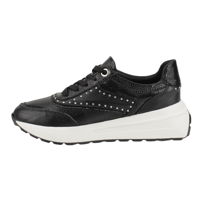 ZAPATILLA EXS BRILLOS CUERO NEGRA - 3