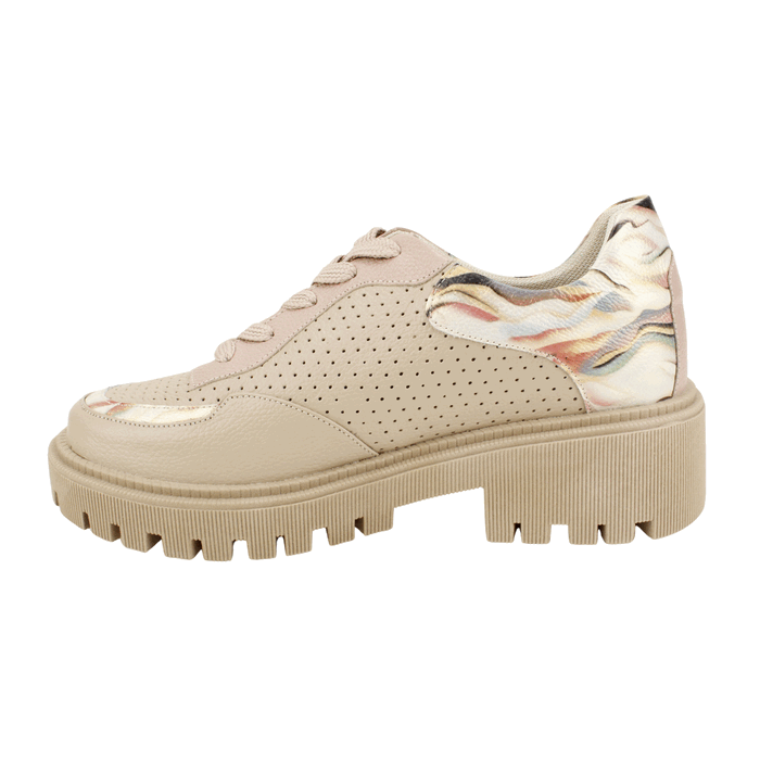 ZAPATO EXS URBANO CUERO TAUPE - 3