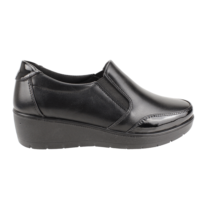 ZAPATO NEW WALK PLATAFORMA CONFORT NEGRO - 1