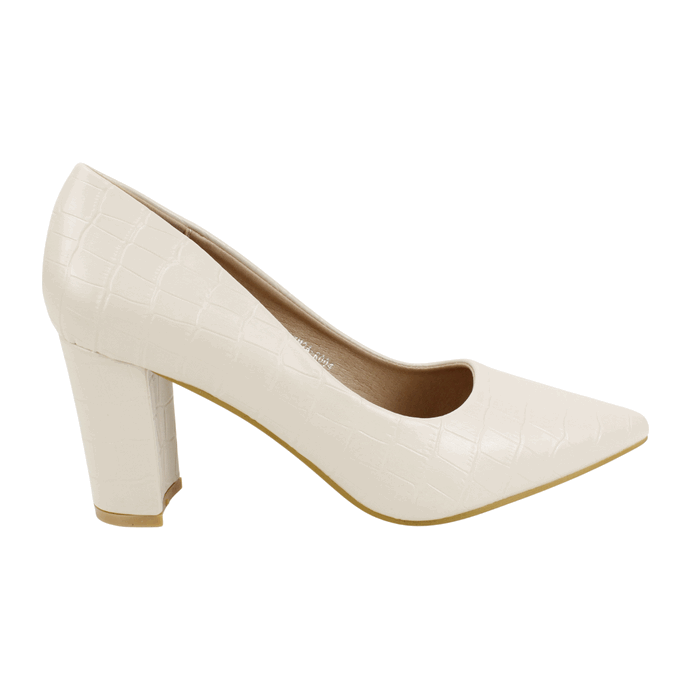 ZAPATO NEW WALK FIESTA REPTIL CREMA - 1
