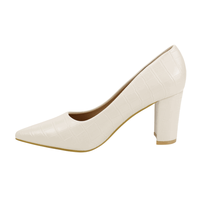 ZAPATO NEW WALK FIESTA REPTIL CREMA - 3