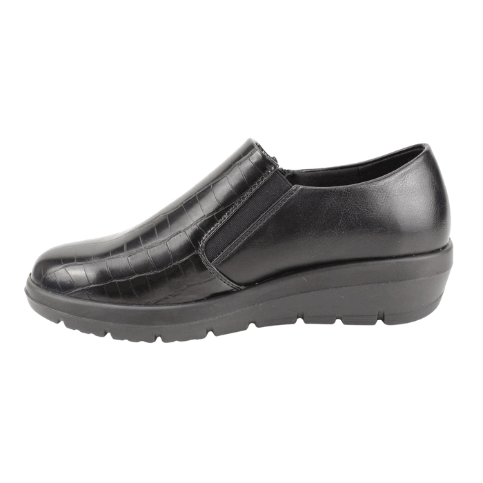 ZAPATO NEW WALK REPTIL CONFORT NEGRO - 3