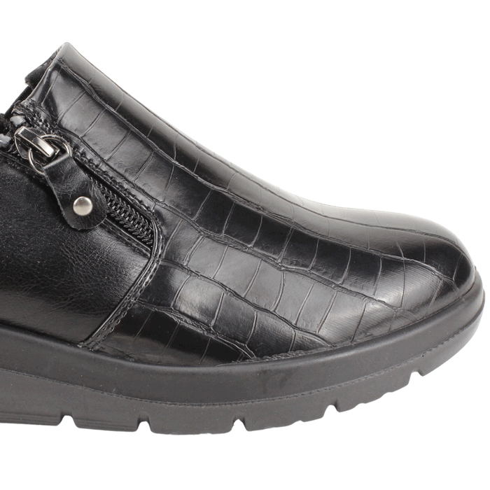 ZAPATO NEW WALK REPTIL CONFORT NEGRO - 4