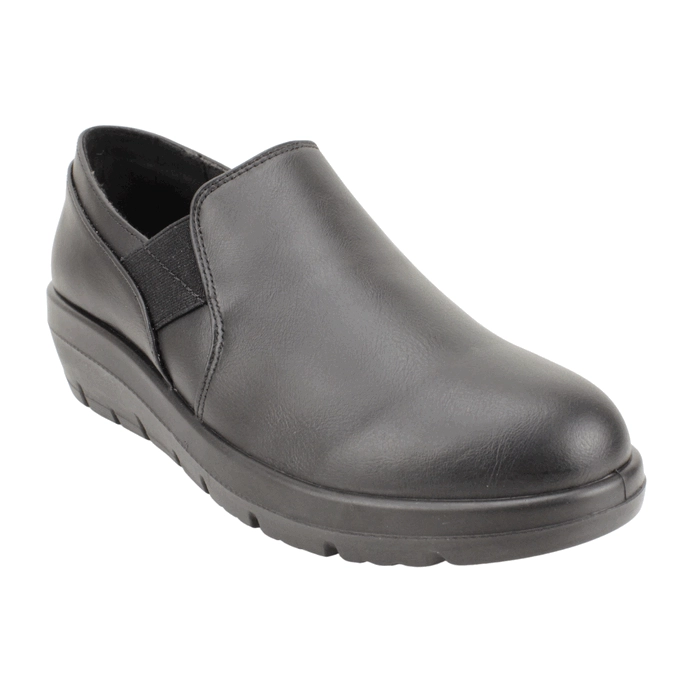 ZAPATO NEW WALK PLATAFORMA CONFORT NEGRO - 2