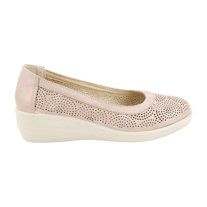 ZAPATO NEW WALK TROQUELADO ROSA - 1