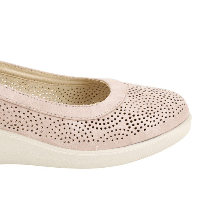 ZAPATO NEW WALK TROQUELADO ROSA - 4