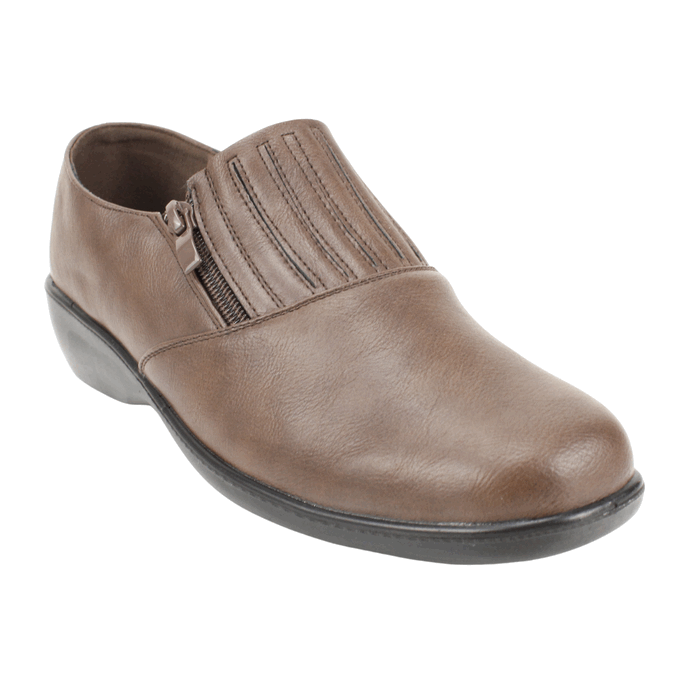 ZAPATO NEW WALK CONFORT CIERRE CAFE - 2