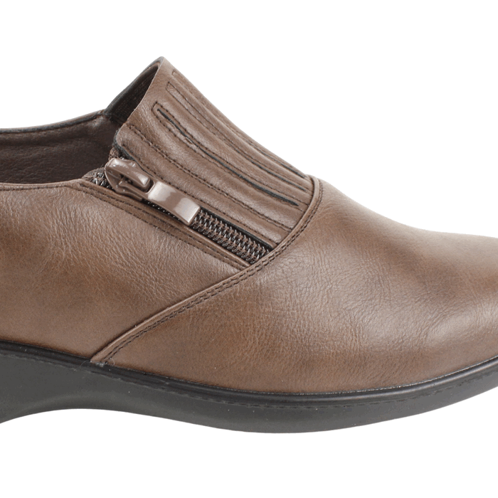 ZAPATO NEW WALK CONFORT CIERRE CAFE - 4