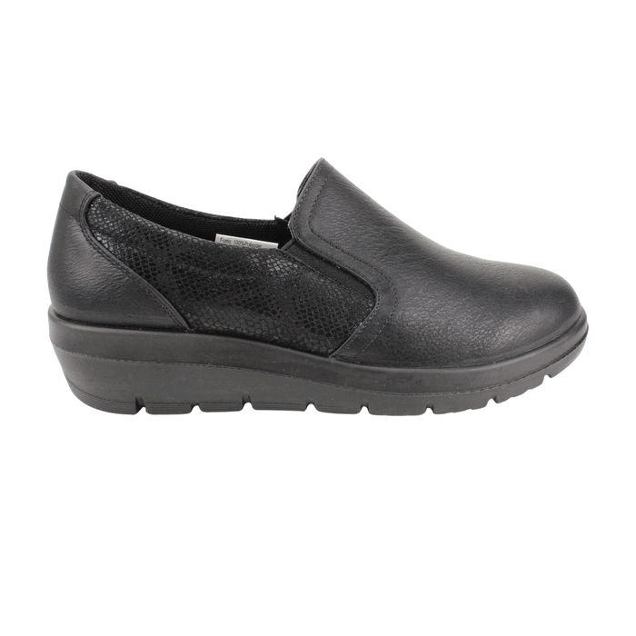 ZAPATO NEW WALK CONFORT ELASTICADO NEGRO - 1