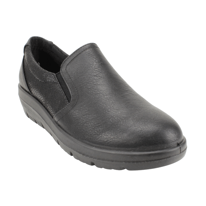 ZAPATO NEW WALK CONFORT ELASTICADO NEGRO - 2