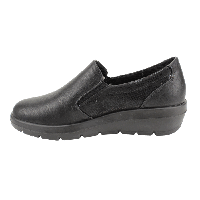 ZAPATO NEW WALK CONFORT ELASTICADO NEGRO - 3
